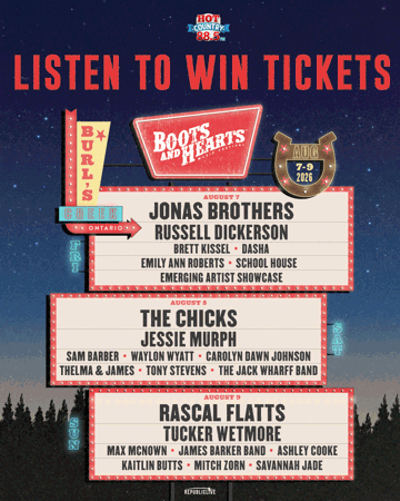 Win tickets to Boots and Hearts Music Festival